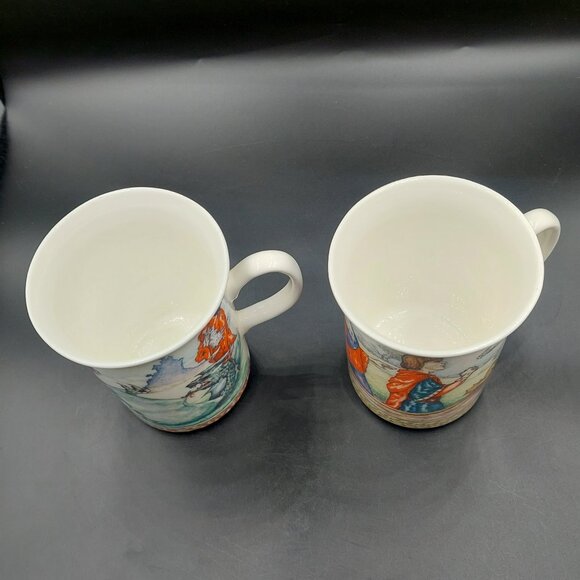 Churchill Mug Vintage FOR SALE! - PicClick UK 2 Vintage Churchill England Fine Bone China Mugs Medieval Knights by Julie Shaw